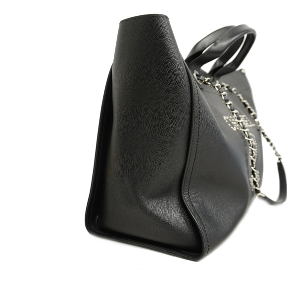 Auth  Chanel Deauville 2WAY Bag Women's Leather Handbag,Shoulder Bag,Tote Bag... - Picture 2 of 9